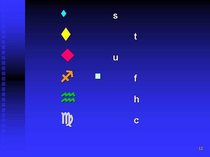  s t u f h c 12 
