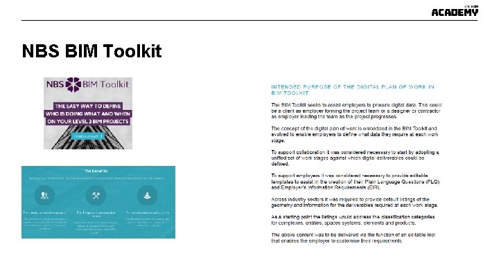 NBS BIM Toolkit NBS BIM Toolkit