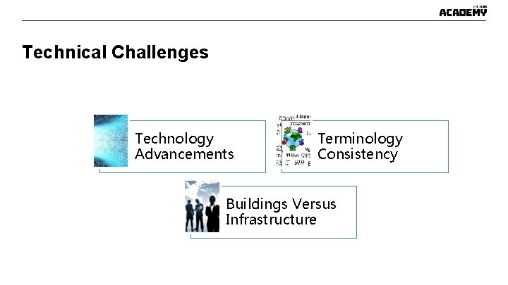 Technical Challenges Technology Advancements Terminology Consistency Buildings Versus Infrastructure Technical Challenges Technology Advancements Terminology Consistency Buildings Versus Infrastructure