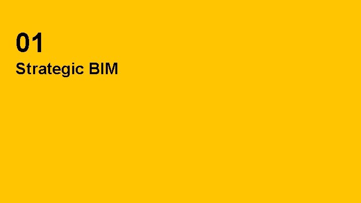 01 Strategic BIM 01 Strategic BIM