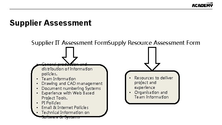 Supplier Assessment Supplier IT Assessment Form. Supply Resource Assessment Form • General production and Supplier Assessment Supplier IT Assessment Form. Supply Resource Assessment Form • General production and