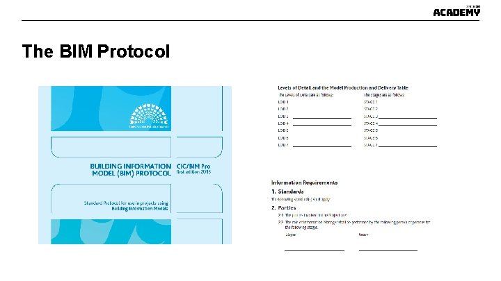 The BIM Protocol The BIM Protocol