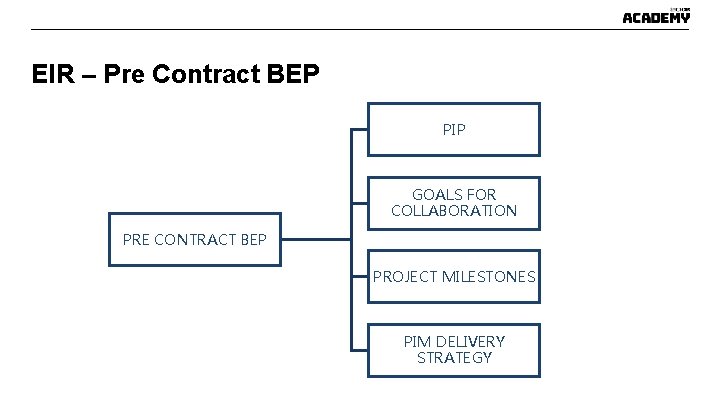 EIR – Pre Contract BEP PIP GOALS FOR COLLABORATION PRE CONTRACT BEP PROJECT MILESTONES EIR – Pre Contract BEP PIP GOALS FOR COLLABORATION PRE CONTRACT BEP PROJECT MILESTONES