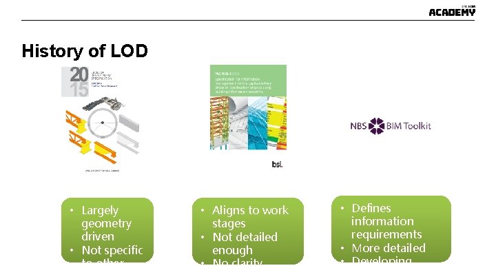History of LOD • Largely geometry driven • Not specific to other • Aligns History of LOD • Largely geometry driven • Not specific to other • Aligns