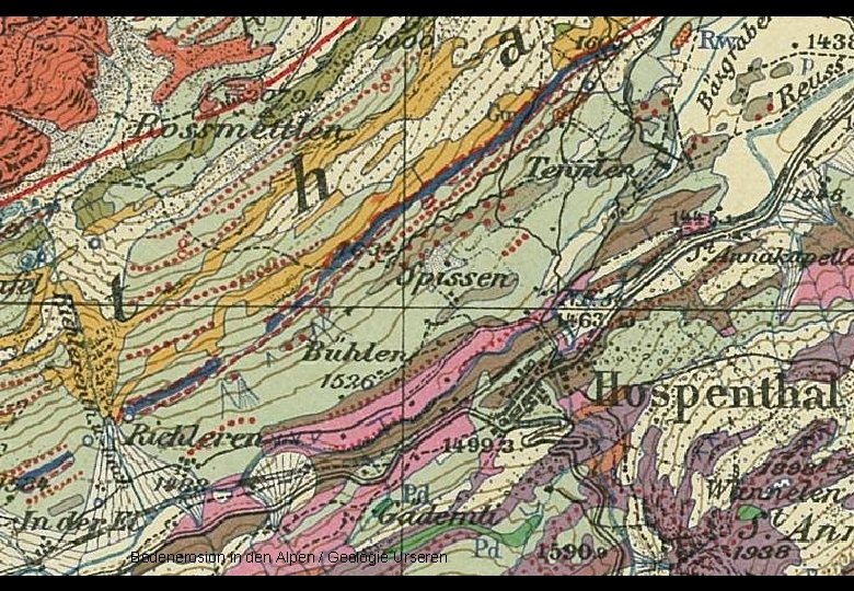 Bodenerosion in den Alpen / Geologie Urseren Zangerl 2003 