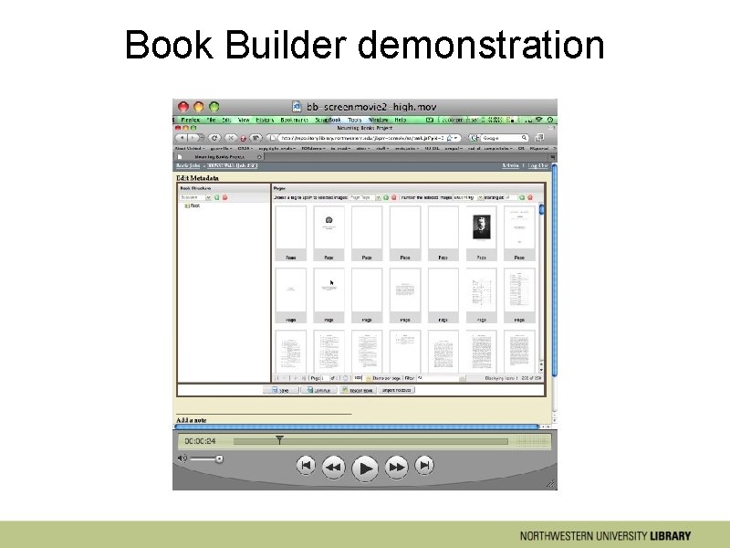 Book Builder demonstration 