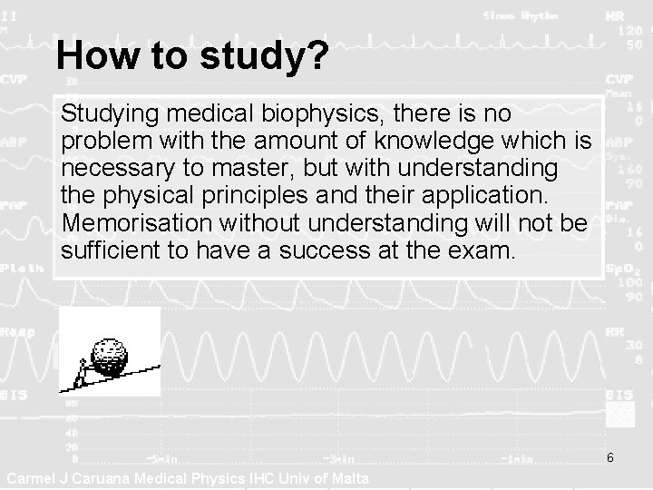 How to study? Studying medical biophysics, there is no problem with the amount of