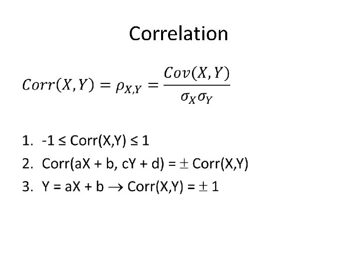 Correlation • 