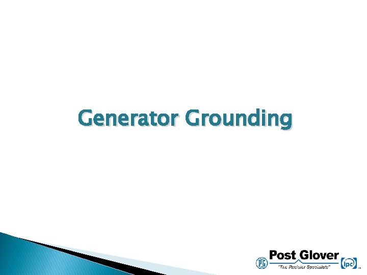 Generator Grounding 