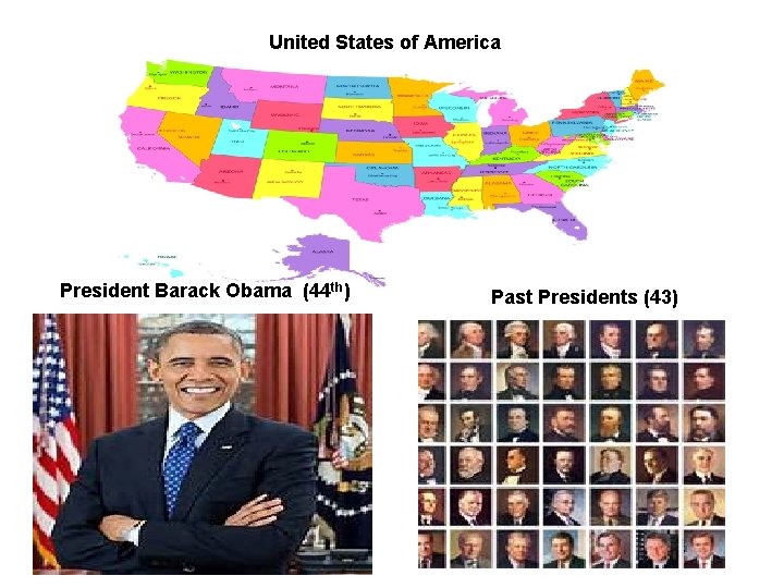 United States of America President Barack Obama (44 th) Past Presidents (43) 