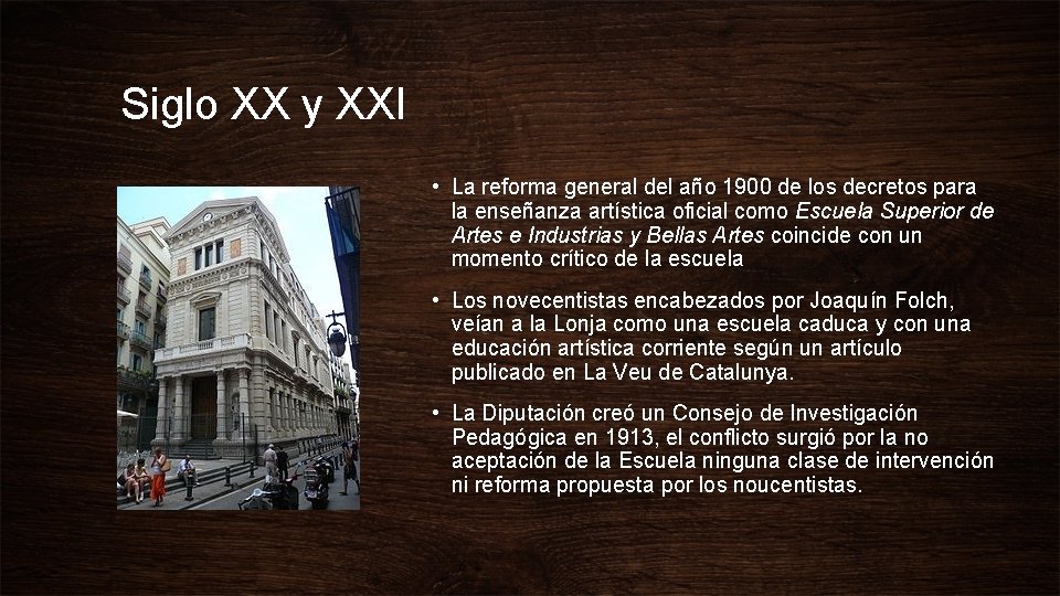 Siglo XX y XXI • La reforma general del año 1900 de los decretos