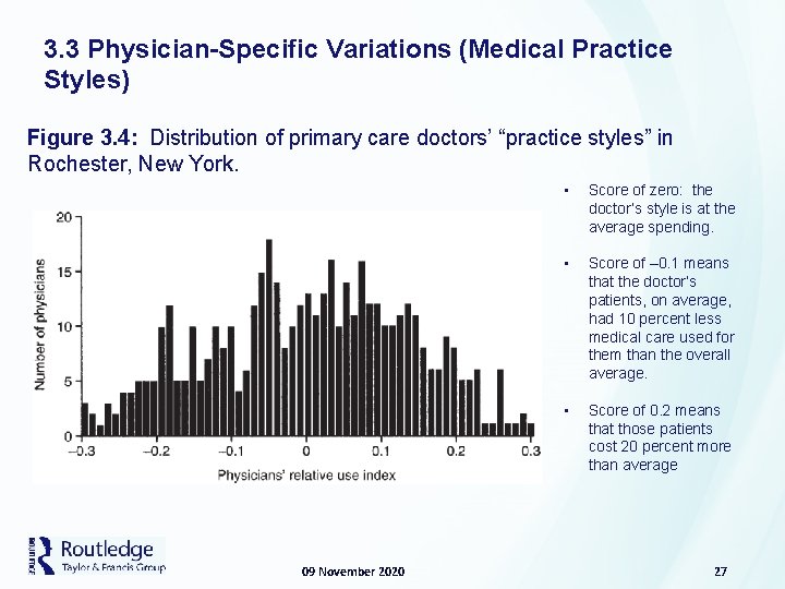 3. 3 Physician-Specific Variations (Medical Practice Styles) Figure 3. 4: Distribution of primary care