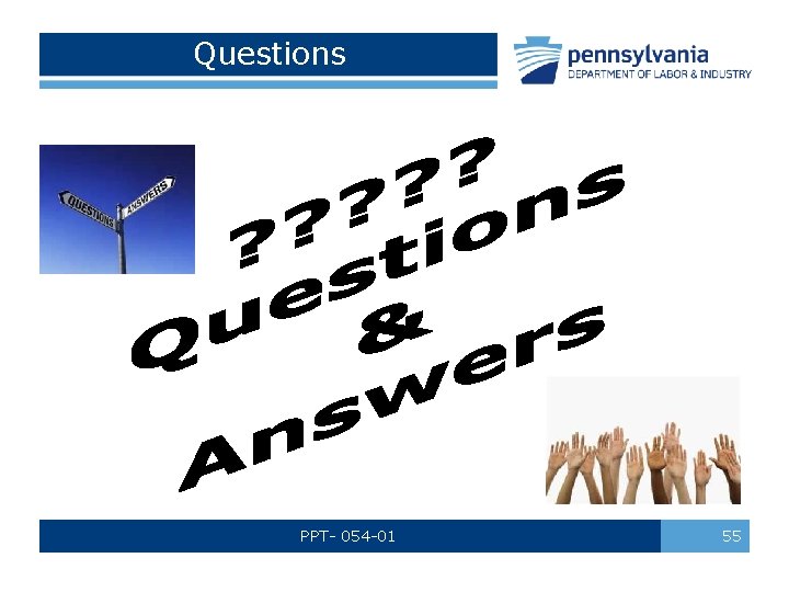 Questions PPT- 054 -01 55 