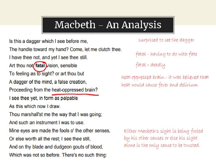 Macbeth – An Analysis 