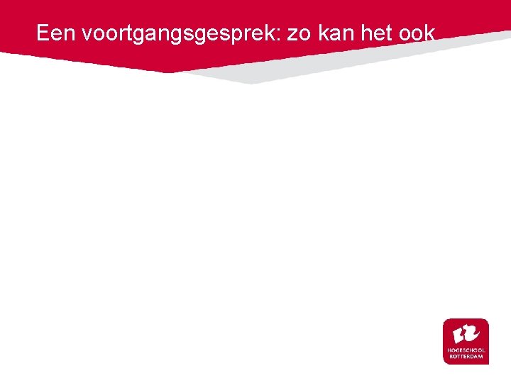 Een voortgangsgesprek: zo kan het ook 