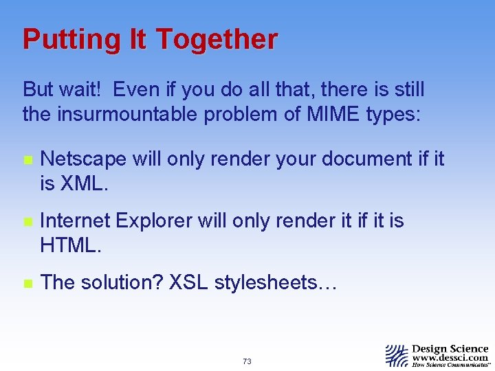 Putting It Together But wait! Even if you do all that, there is still