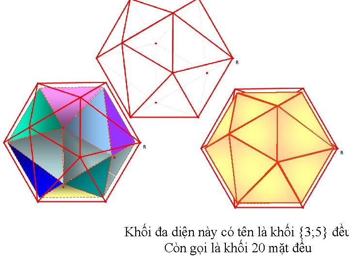 Khối đa diện này có tên là khối {3; 5} đều Còn gọi là