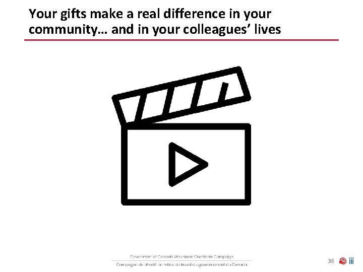 Your gifts make a real difference in your community… and in your colleagues’ lives
