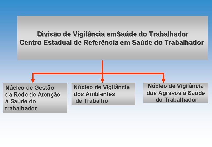 Divisão de Vigilância em. Saúde do Trabalhador Centro Estadual de Referência em Saúde do