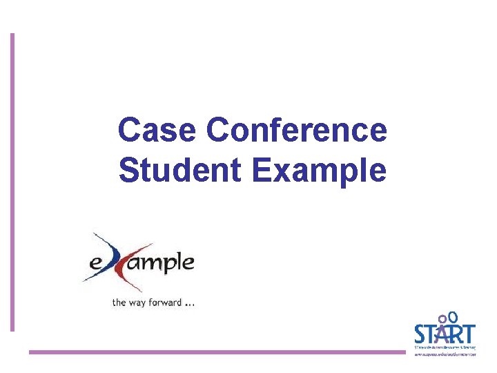 Case Conference Student Example 
