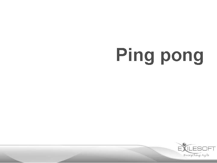 Ping pong 