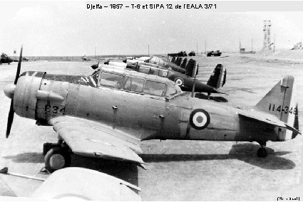 Djelfa – 1957 – T-6 et SIPA 12 de l’EALA 3/71 (Pierre Samin) 