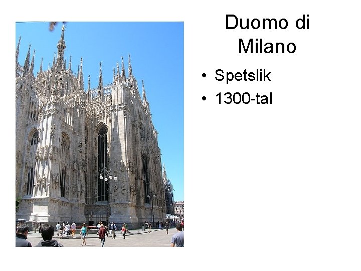 Duomo di Milano • Spetslik • 1300 -tal 