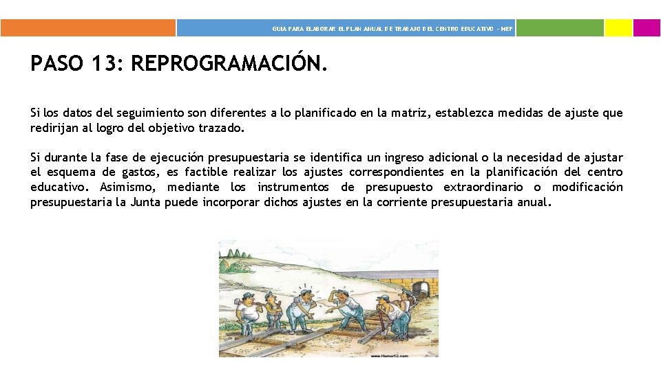 GUÍA PARA ELABORAR EL PLAN ANUAL DE TRABAJO DEL CENTRO EDUCATIVO - MEP PASO