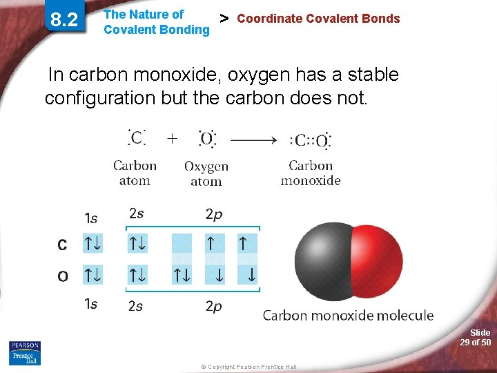 8. 2 The Nature of Covalent Bonding > Coordinate Covalent Bonds In carbon monoxide,