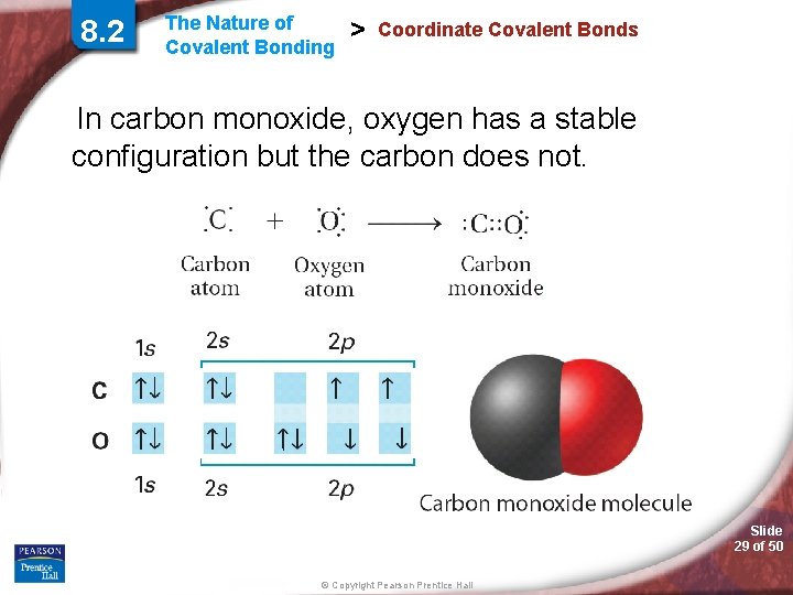 8. 2 The Nature of Covalent Bonding > Coordinate Covalent Bonds In carbon monoxide, 8. 2 The Nature of Covalent Bonding > Coordinate Covalent Bonds In carbon monoxide,