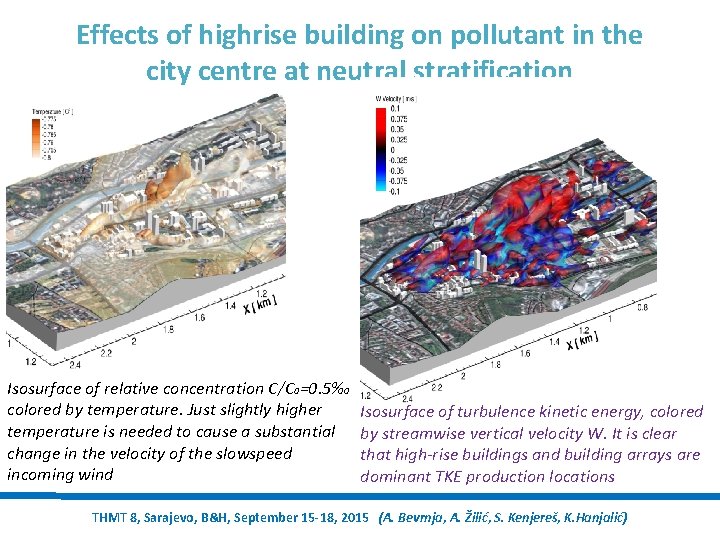 Effects of highrise building on pollutant in the city centre at neutral stratification Isosurface