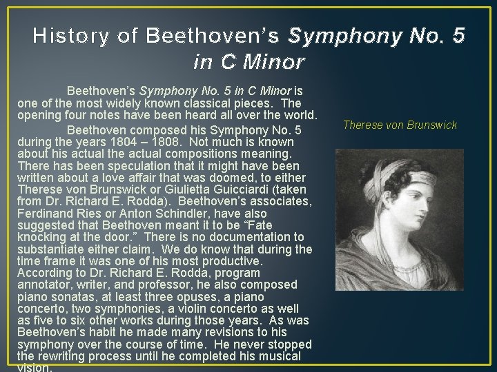 History of Beethoven’s Symphony No. 5 in C Minor is one of the most