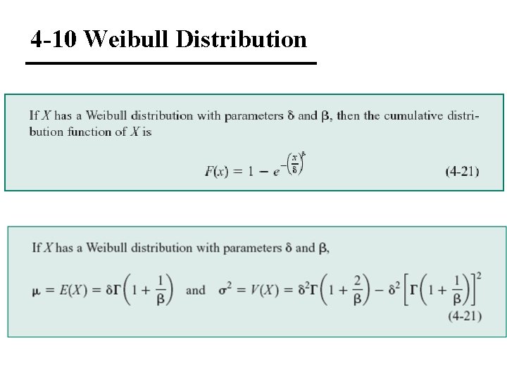 4 -10 Weibull Distribution 