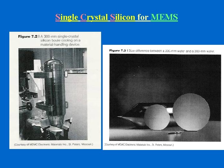 Single Crystal Silicon for MEMS 