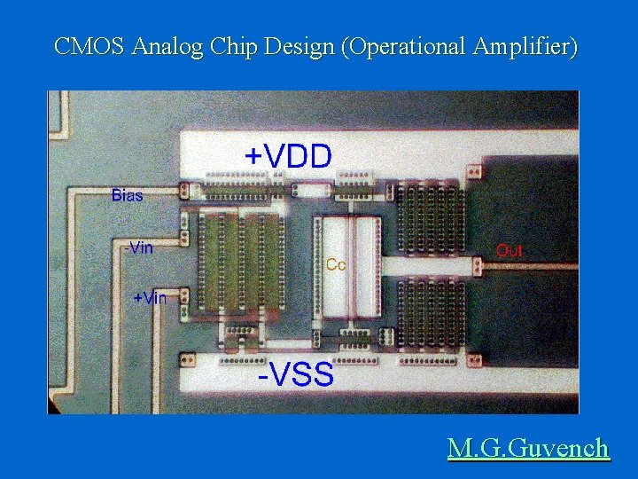 CMOS Analog Chip Design (Operational Amplifier) M. G. Guvench 