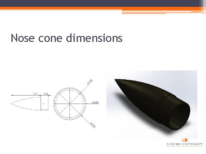 Nose cone dimensions 