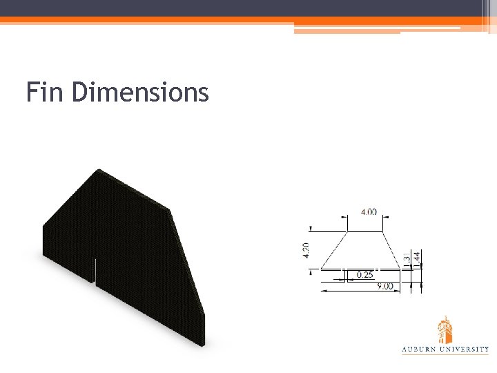 Fin Dimensions 