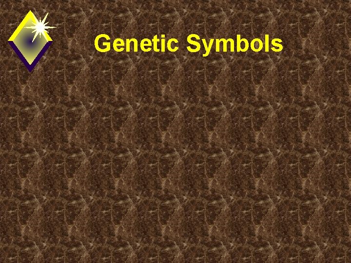 Genetic Symbols 