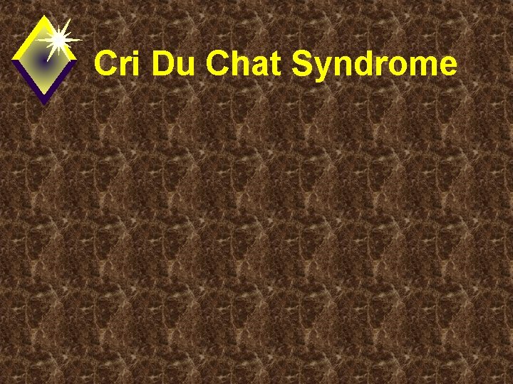 Cri Du Chat Syndrome 