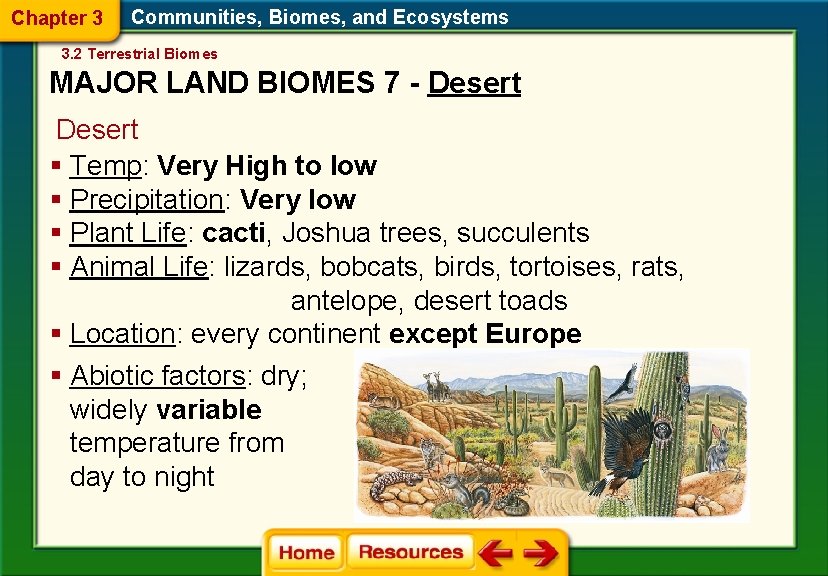 Chapter 3 Communities, Biomes, and Ecosystems 3. 2 Terrestrial Biomes MAJOR LAND BIOMES 7