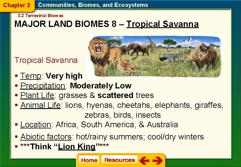 Chapter 3 Communities, Biomes, and Ecosystems 3. 2 Terrestrial Biomes MAJOR LAND BIOMES 8