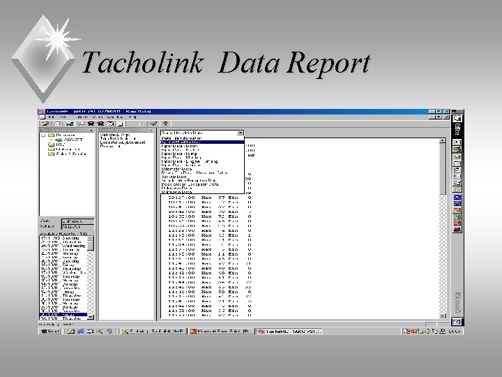 Tacholink Data Report 