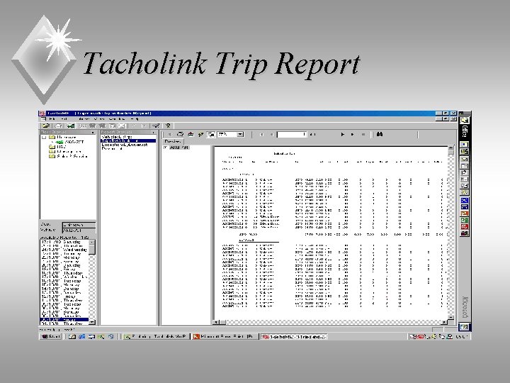 Tacholink Trip Report 