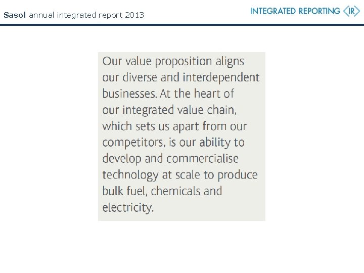 Sasol annual integrated report 2013 