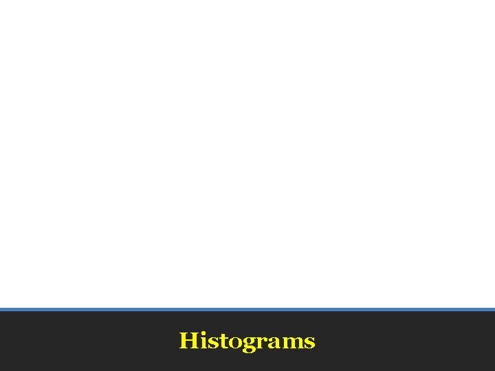 Histograms 