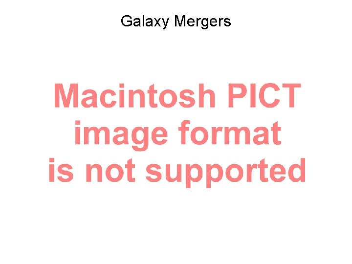 Galaxy Mergers 