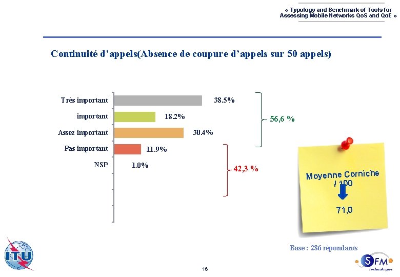  « Typology and Benchmark of Tools for Assessing Mobile Networks Qo. S and