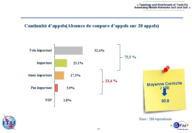  « Typology and Benchmark of Tools for Assessing Mobile Networks Qo. S and