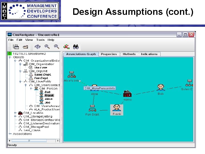 Design Assumptions (cont. ) 