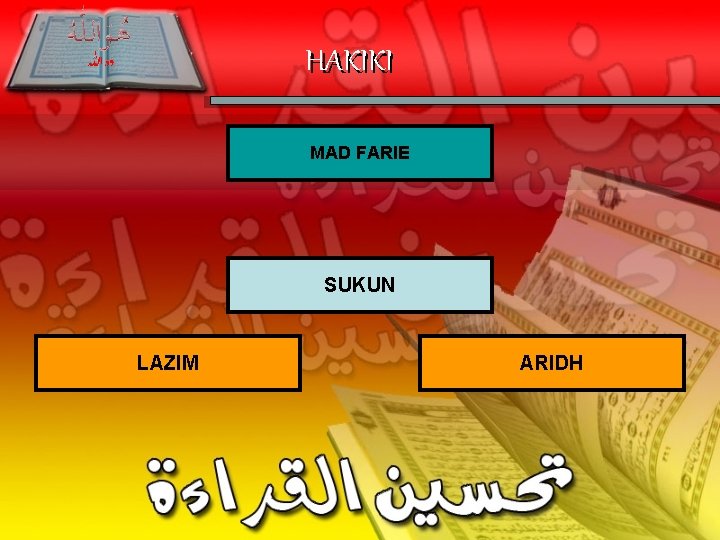 HAKIKI MAD FARIE SUKUN LAZIM ARIDH 